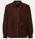 Blazé Milano Cleo suede bomber jacket