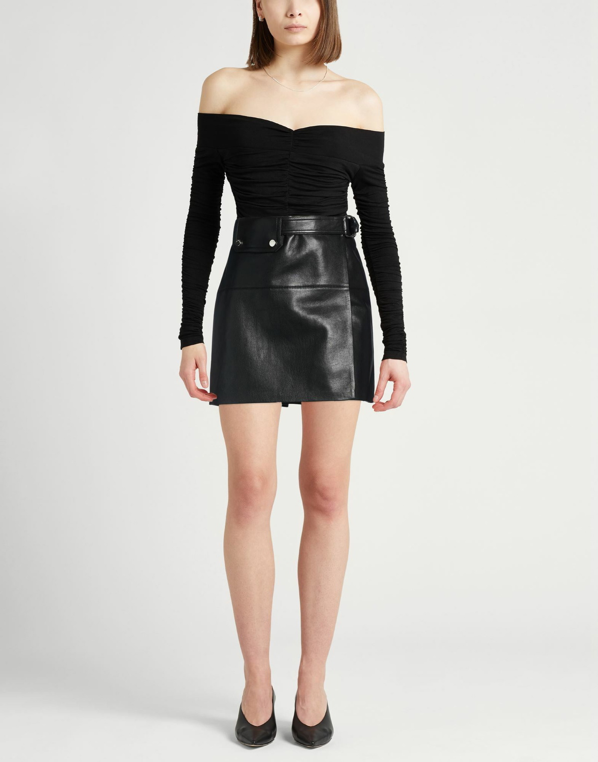 Nanushka Womens Mini skirt in Black