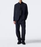 Giorgio Armani Pleated jacquard straight pants