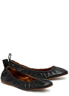 Atp Atelier Teano Leather Ballet Flats Black