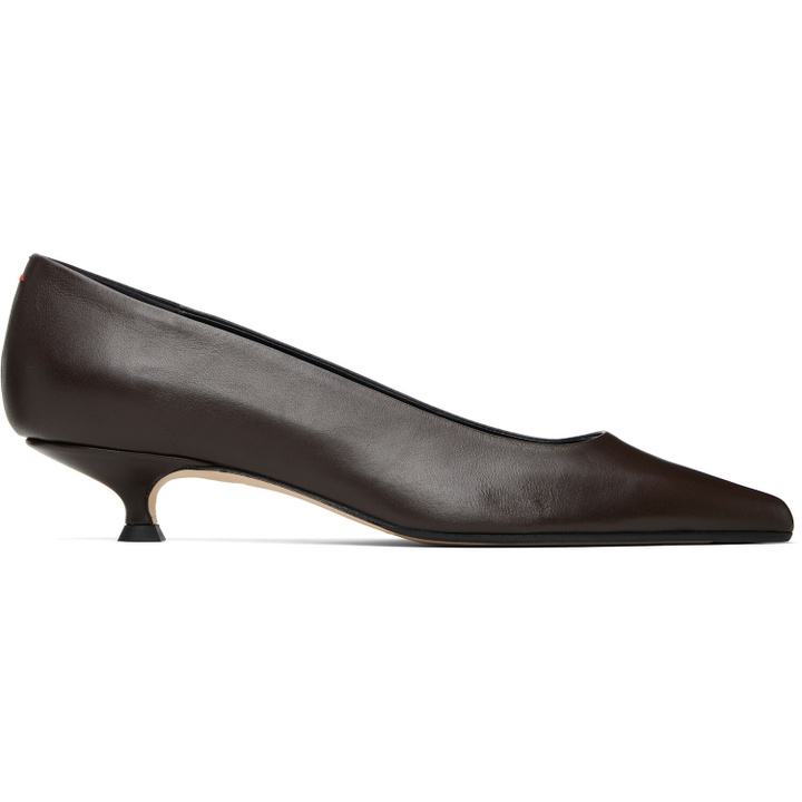 Photo: Aeyde Brown Cari Pointed-Toe Heels