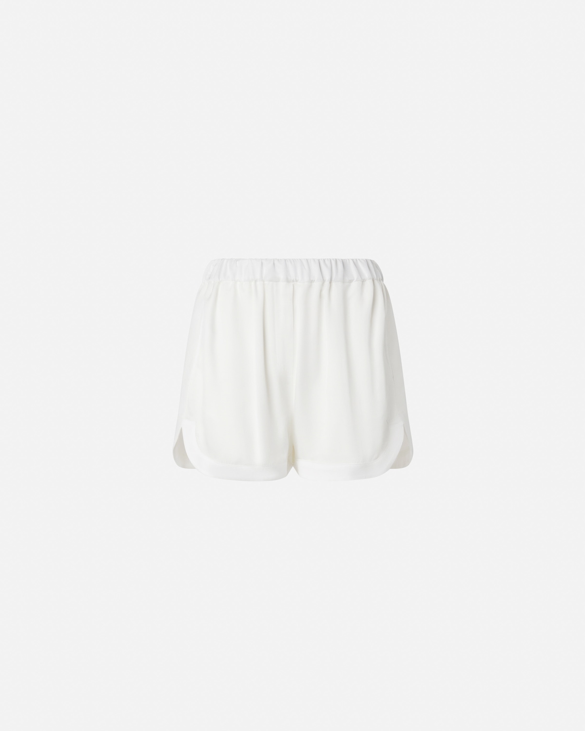Pinko Lightweight Linen And Viscose Shorts Snow White