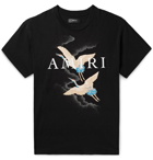 AMIRI - Logo-Print Cotton-Jersey T-Shirt - Black