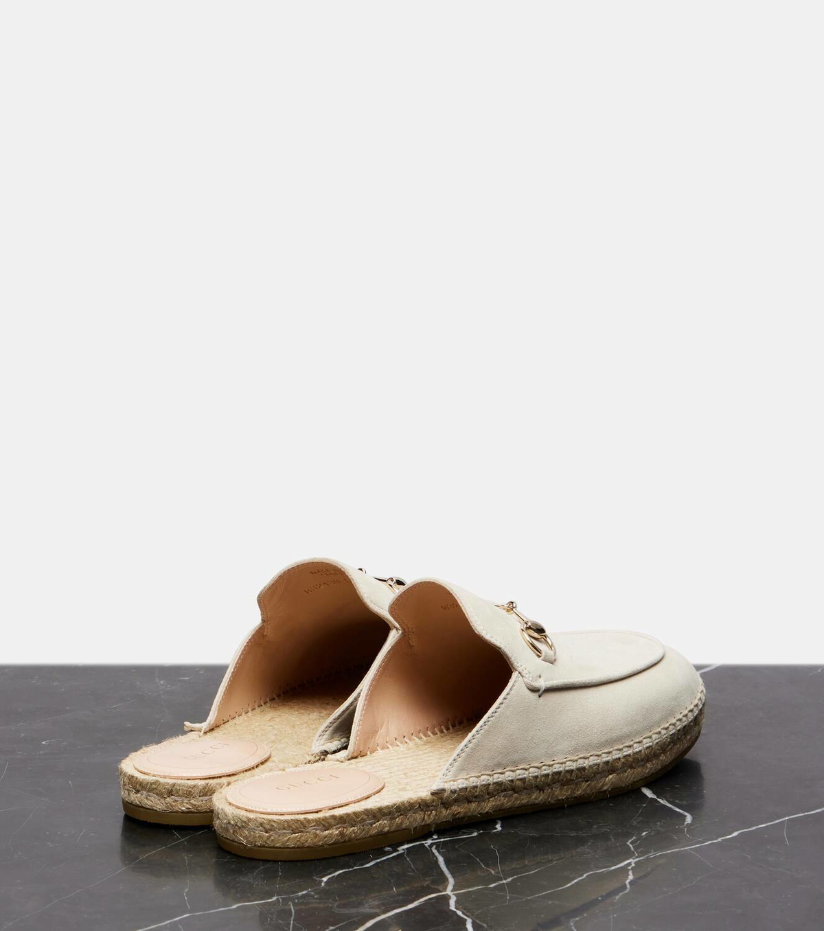 Gucci Cleo suede espadrille mules