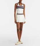 Tory Burch Striped pleated tennis skirt