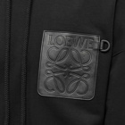 Loewe Men's Anagram Patch Pocket Hoody in Black