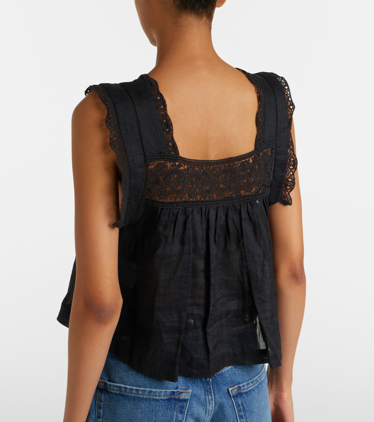 Citizens of Humanity Mia lace-trimmed top