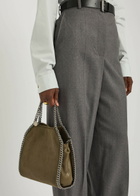 Stella Mccartney Falabella Mini Faux Suede Tote - Olive - One Size