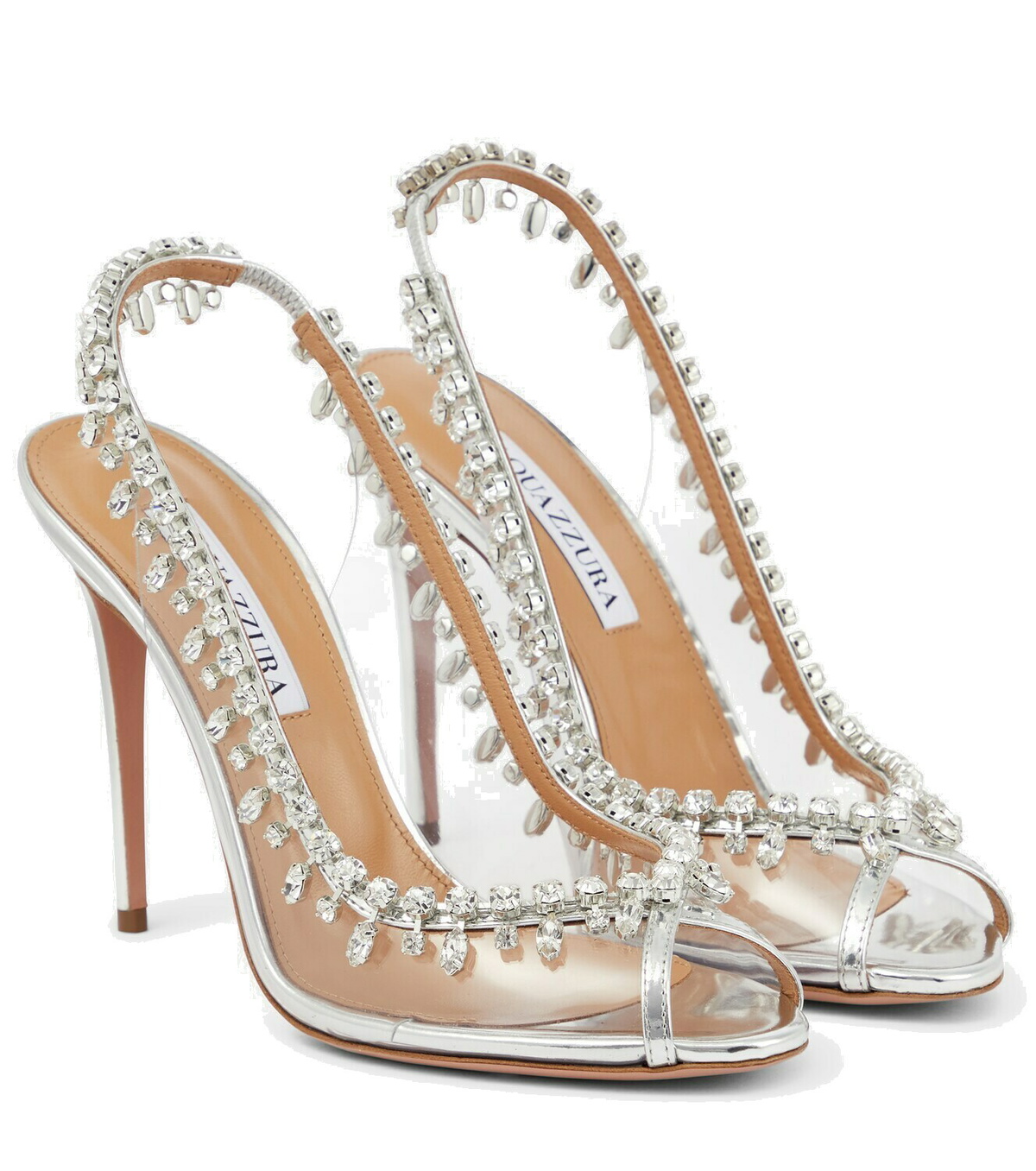 Aquazzura Temptation 105 embellished PVC sandals Aquazzura