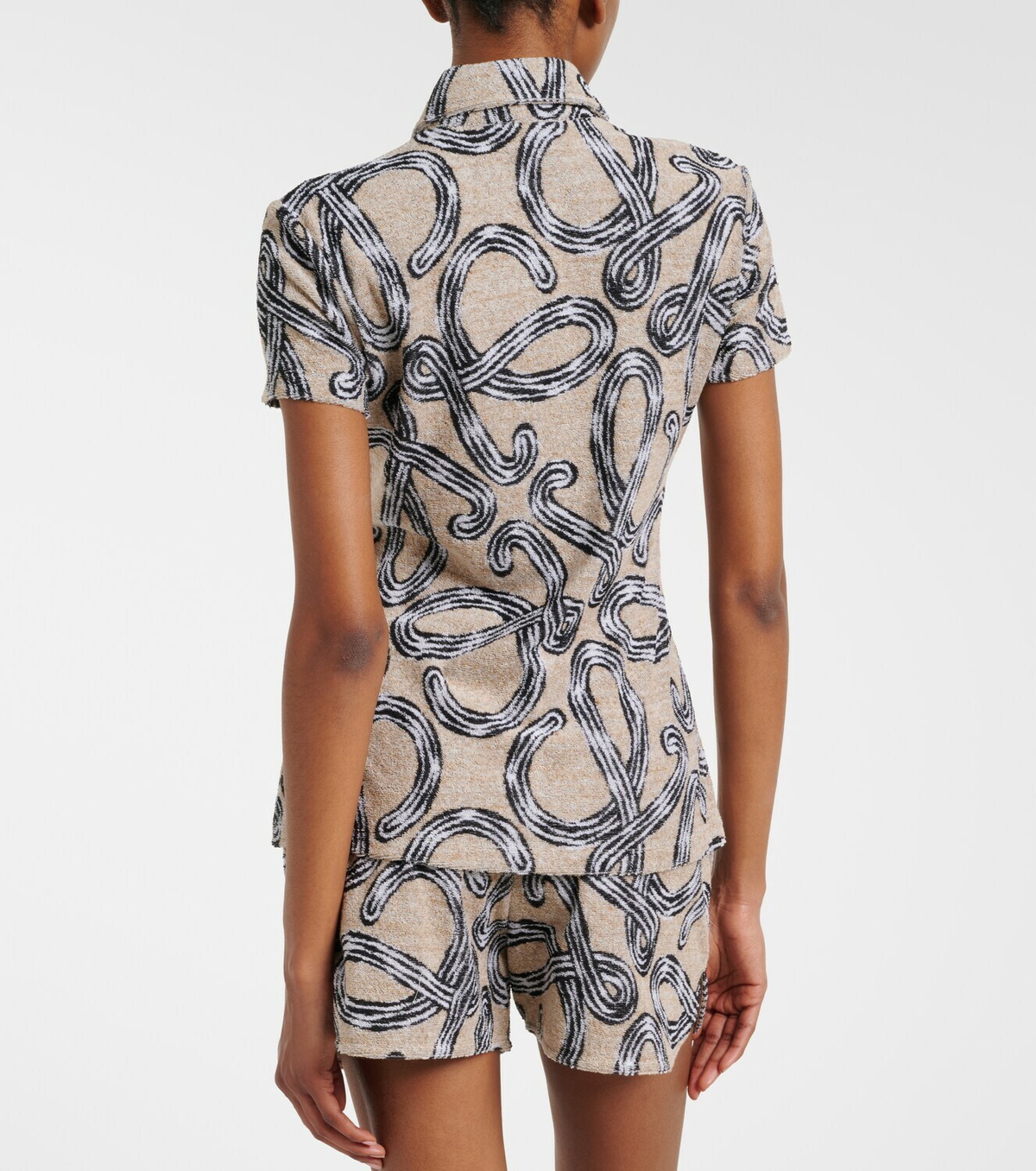 Loewe Paula's Ibiza Anagram cotton-blend shirt