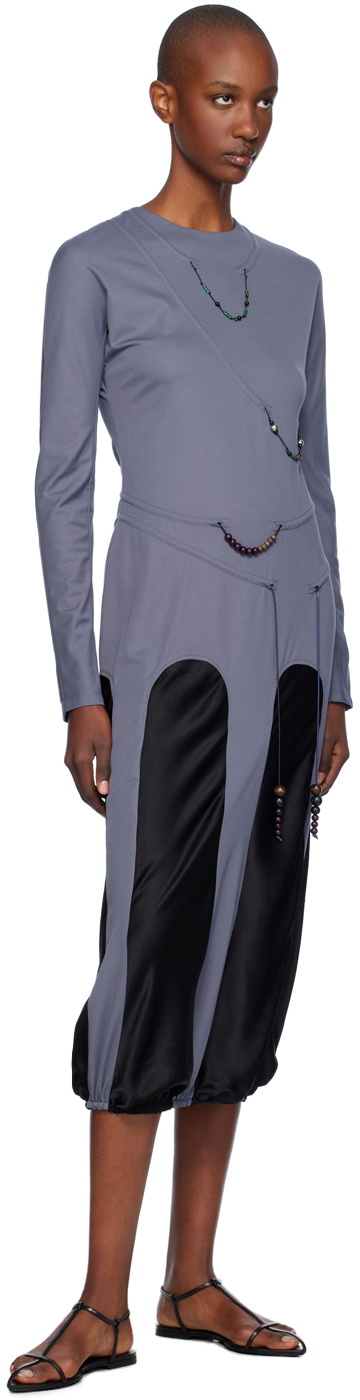 J.Kim Gray Amulets Midi Dress