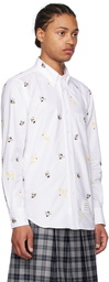 Thom Browne White Birds & Bees Shirt