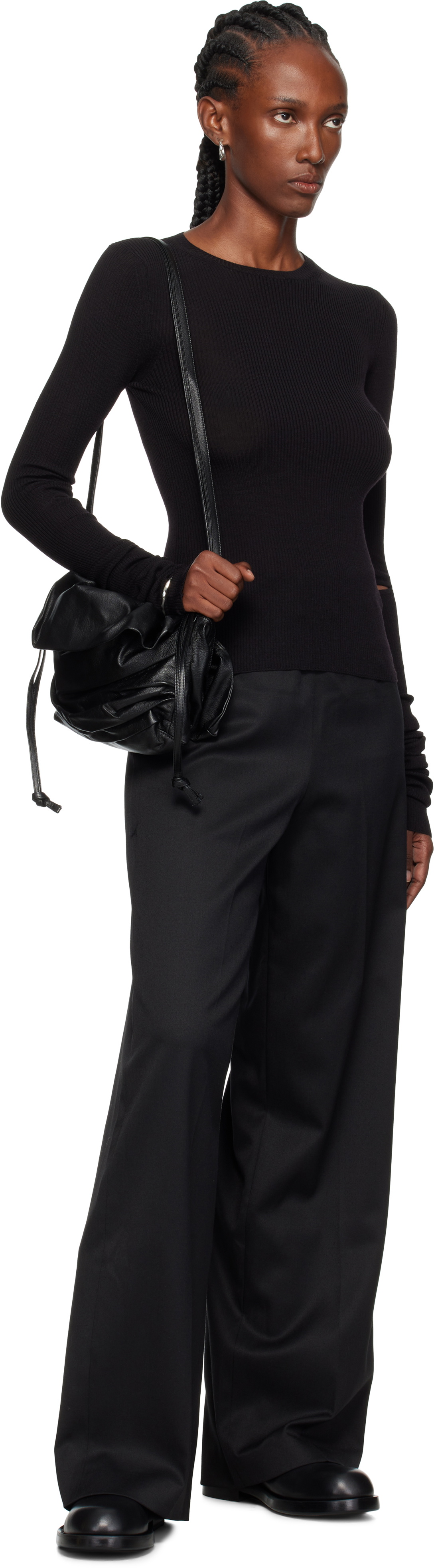 Ann Demeulemeester Black Lyell Sweater
