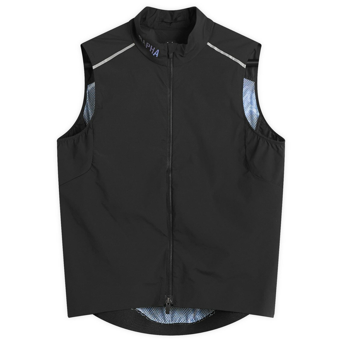 Rapha Men's Pro Team Lightweight Gilet in Black/White Rapha
