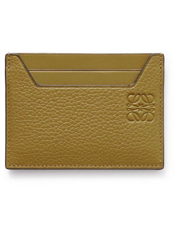 Photo: Loewe - Logo-Debossed Full-Grain Leather Cardholder