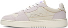 Axel Arigato Beige & Purple Dice Lo Sneakers