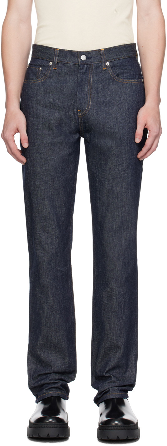 Helmut Lang Indigo Mid-Rise Slim Jeans Helmut Lang