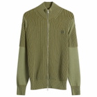 Kenzo Men's Gots Boke Flower 2.0 Full Zip Cardigan in Khaki