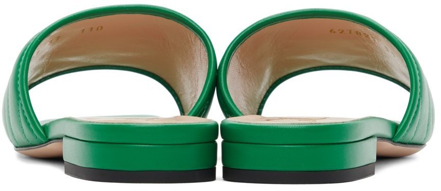 Gucci Green Quilted 'GG' Jolie Sandals