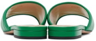 Gucci Green Quilted 'GG' Jolie Sandals