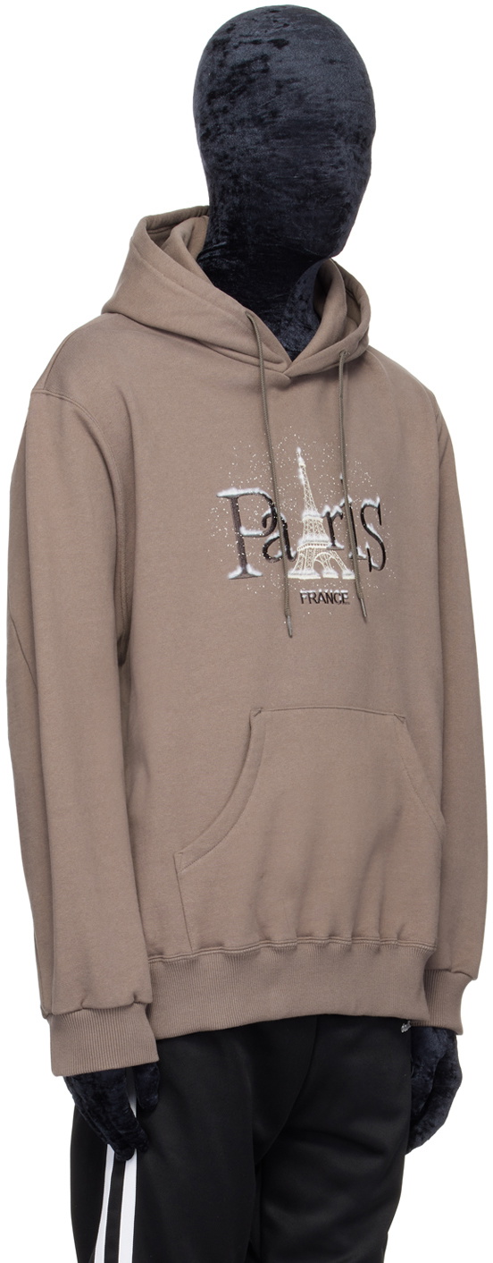 Doublet Gray Snow In Paris Hoodie Doublet