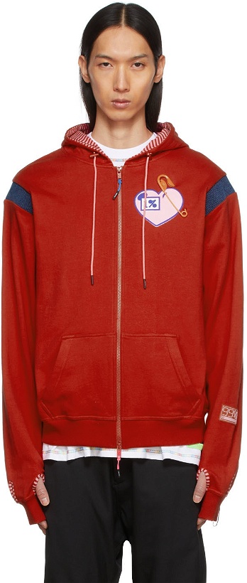 Photo: 99% IS Red 1%0ve Mohican Hoodie