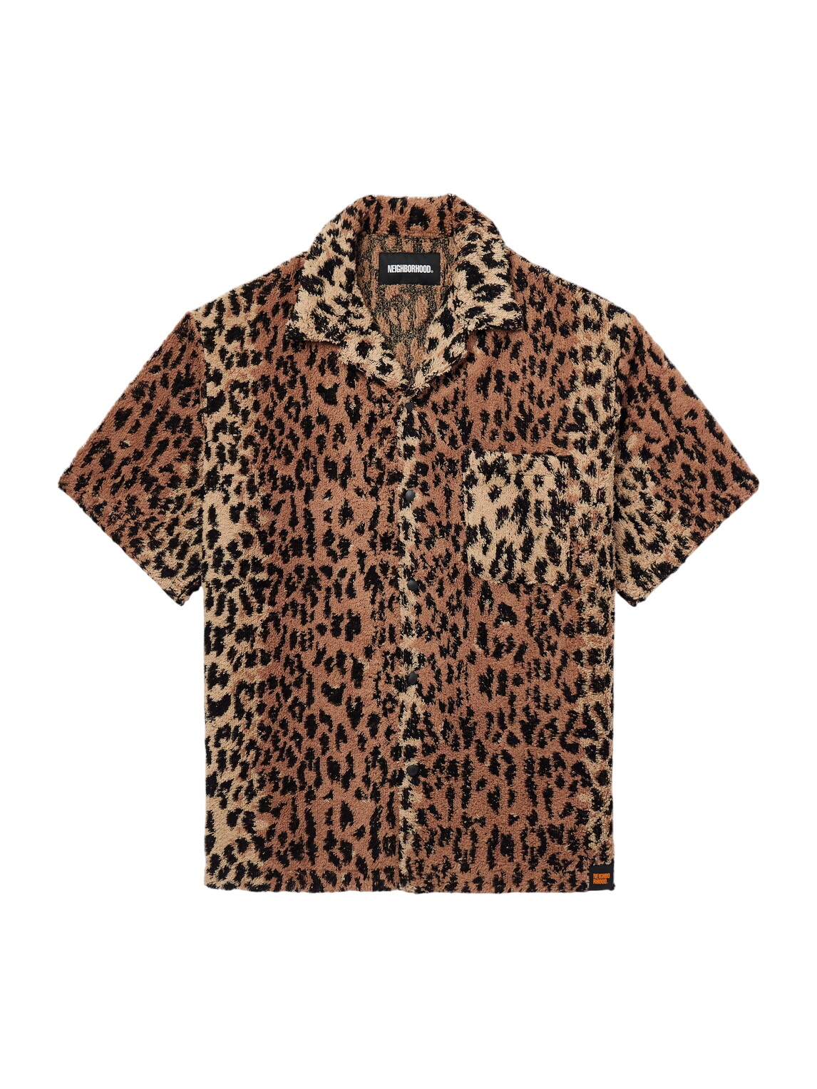 Neighborhood - Hippopotamus Leopard-Print Cotton-Blend Terry Shirt Neighborhood - Hippopotamus Leopard-Print Cotton-Blend Terry Shirt