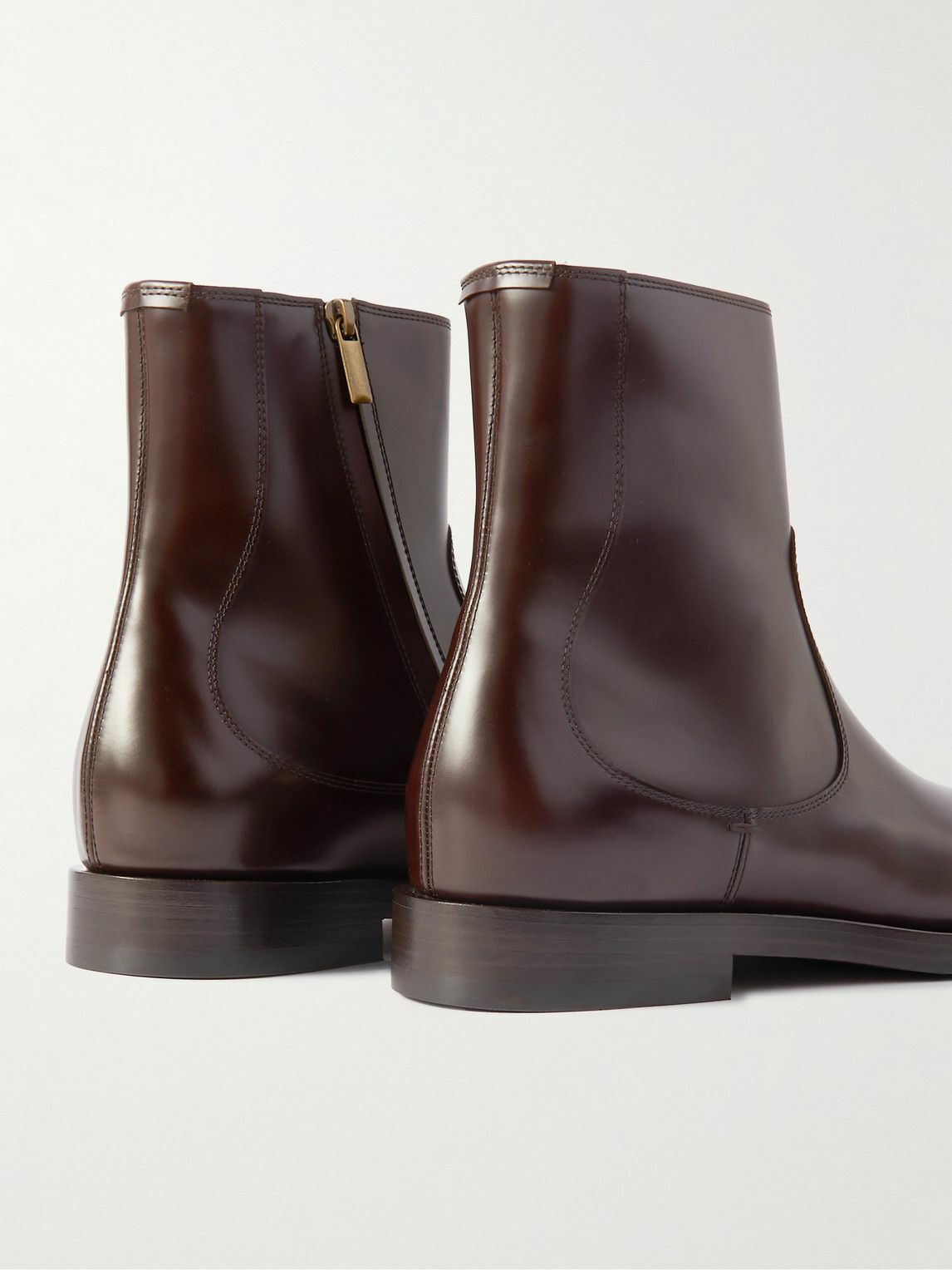 ブーツ Brunello Cucinelli Ankle Boots Brunello Cucinelli Men's Burnished Leather Ankle Boots