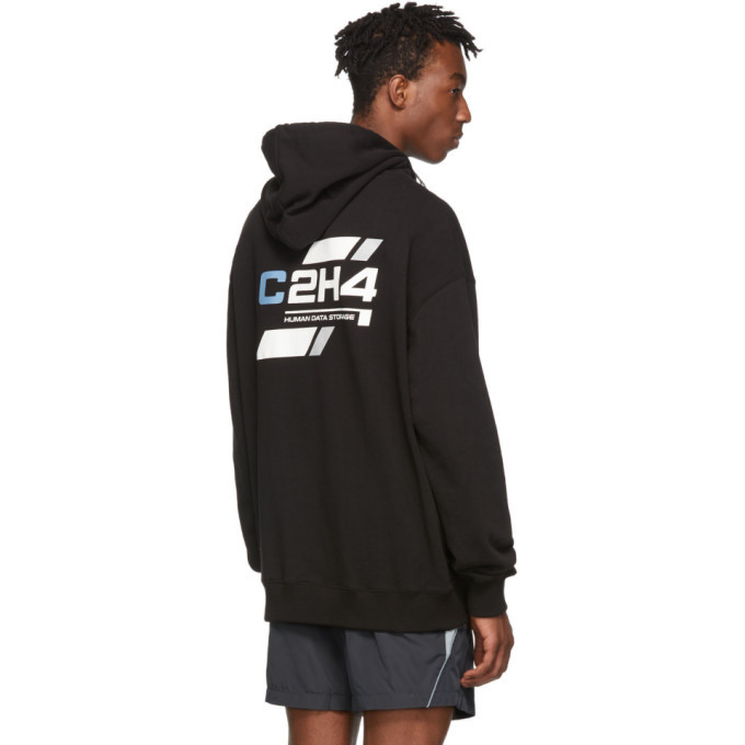 C2H4 Black Company Logo Hoodie C2H4