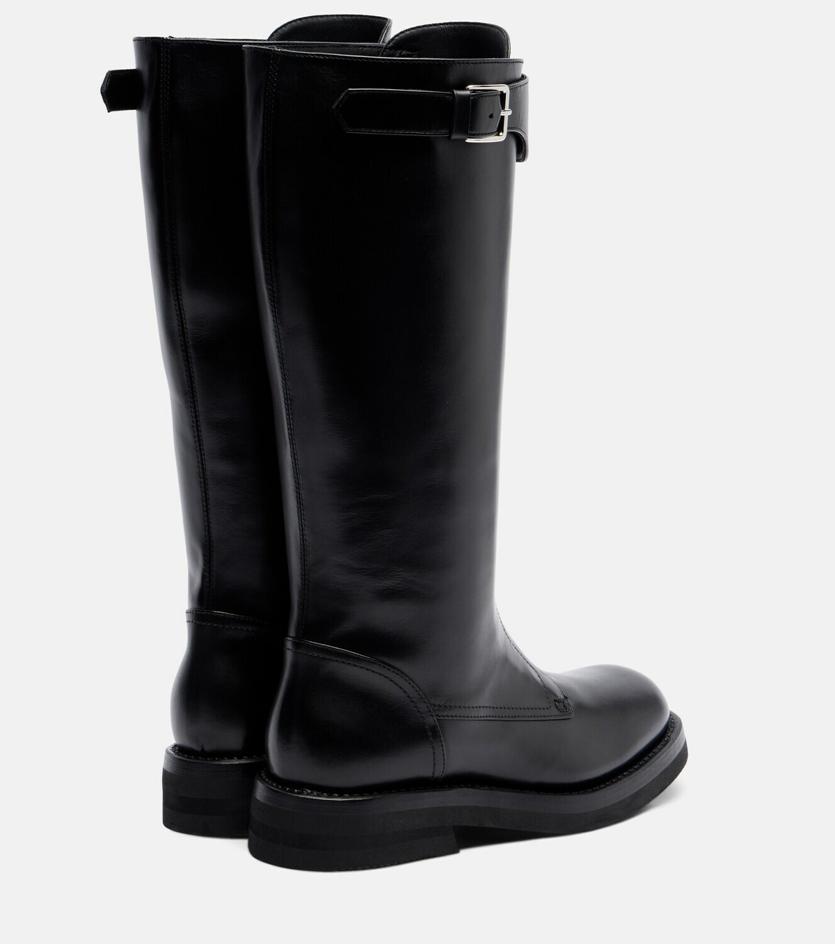 McQueen Countryside leather knee-high boots