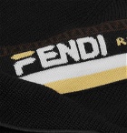 Fendi - Bag Bugs Logo-Jacquard Wool Beanie - Men - Black