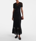 Nili Lotan Yoko crochet cotton midi dress