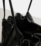 Loro Piana Bale Softy Small leather bucket bag