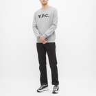 A.P.C. Men's VPC Logo Sweat in Grey