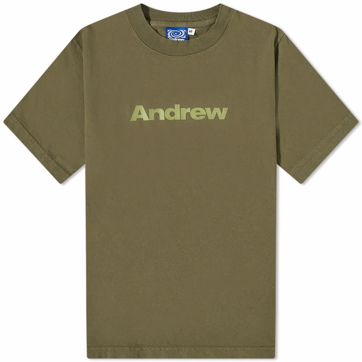 Photo: Andrew Men's Logo T-Shirt in Army Green