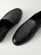 John Lobb - Kingston II Collapsible-Heel Full-Grain Deerskin Loafers - Black