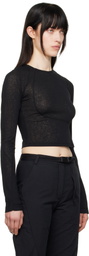 HYEIN SEO Black Helix Long Sleeve T-shirt