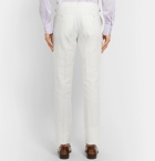 TOM FORD - White Shelton Slim-Fit Cotton and Linen-Blend Suit Trousers - Men - White