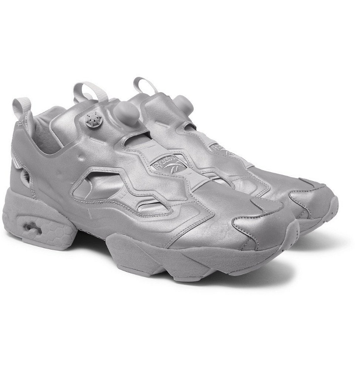 Photo: Vetements - Reebok Instapump Fury Reflective 3M Sneakers - Men - Gray