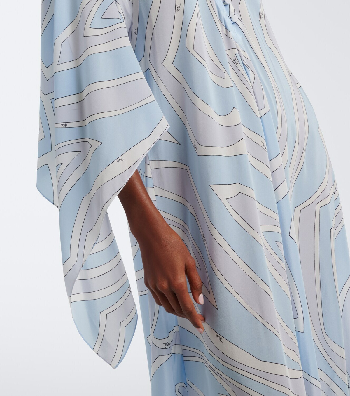 Pucci Labirinto silk crêpe de chine kaftan