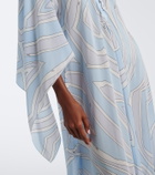 Pucci Labirinto silk crêpe de chine kaftan