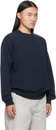 Maison Margiela Navy Double-Layer Cotton Sweatshirt