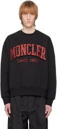 Moncler Black Crewneck Sweatshirt