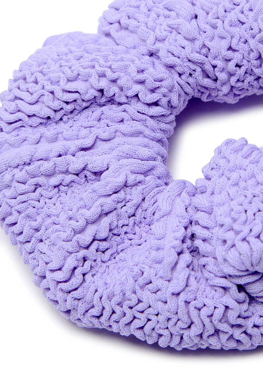 Hunza G Seersucker Scrunchie - Lilac - One Size