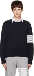 Thom Browne Navy 4-Bar Sweater