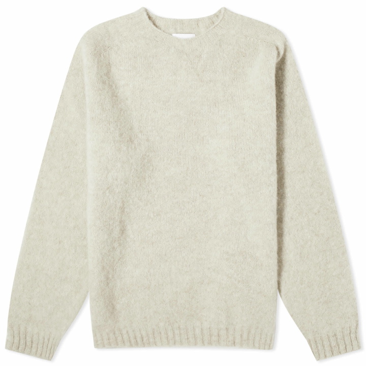 Photo: Norse Projects Men's Birnir Brushed Lambswool Crew Jumper in Oatmeal