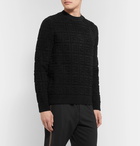 Fendi - Logo-Jacquard Chenille Sweater - Black