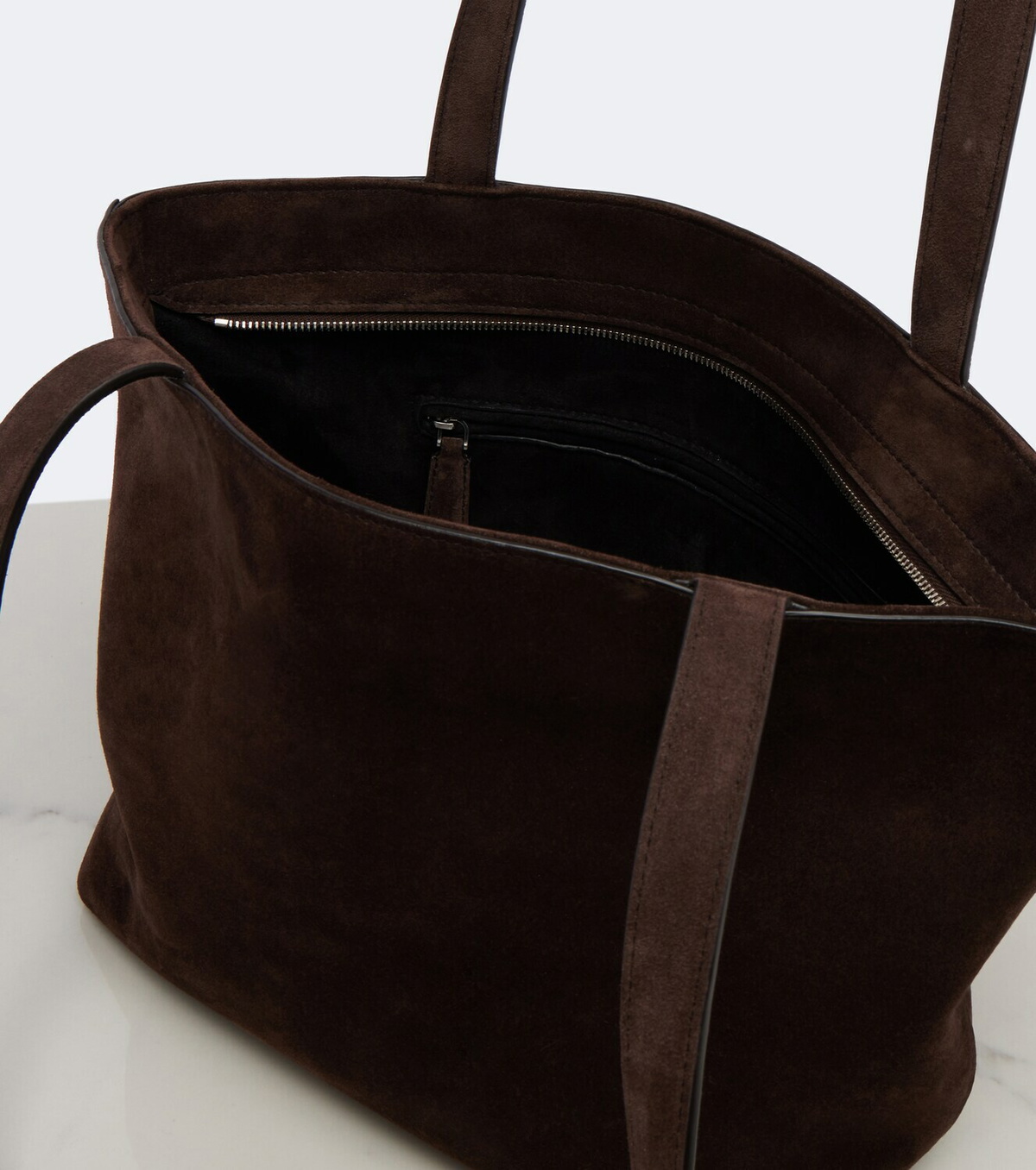 The Row Parker Medium suede tote bag