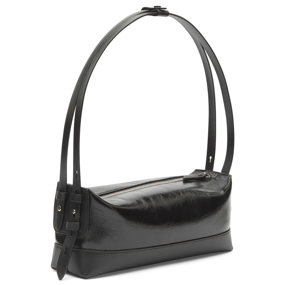 Maison Margiela Women's Small Baguette Bag in Black/Black 