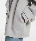 Loewe Pebble double-breasted wool peacoat